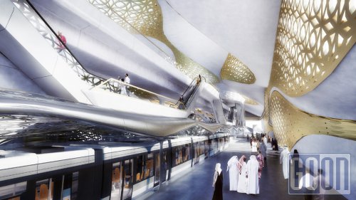 В Эр-Рияде возведут станцию метро, украшенную золотом