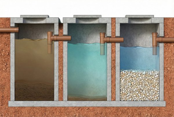 как устроен септик для дома